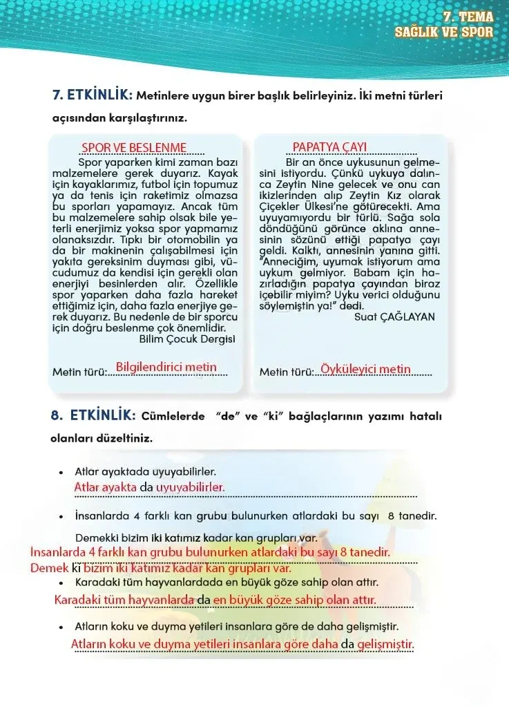 4. Sınıf Türkçe Ders Kitabı Cevapları Meb Yayınları 2 Sayfa 217 Çözüm Görseli