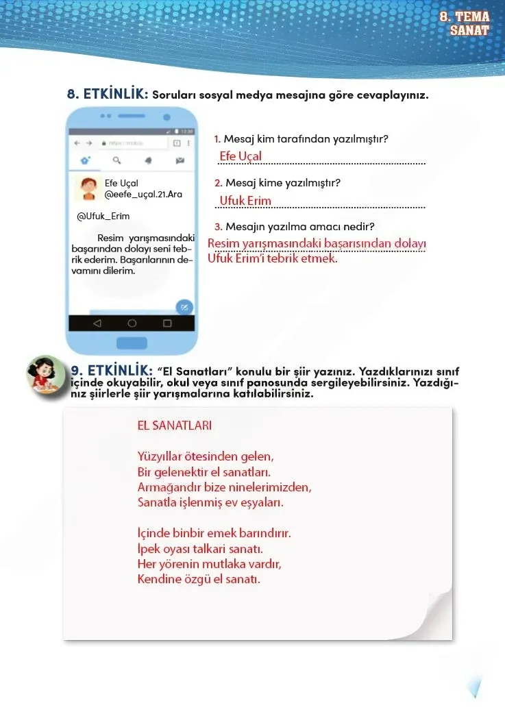 4. Sınıf Türkçe Ders Kitabı Cevapları Meb Yayınları 2 Sayfa 243 Çözüm Görseli