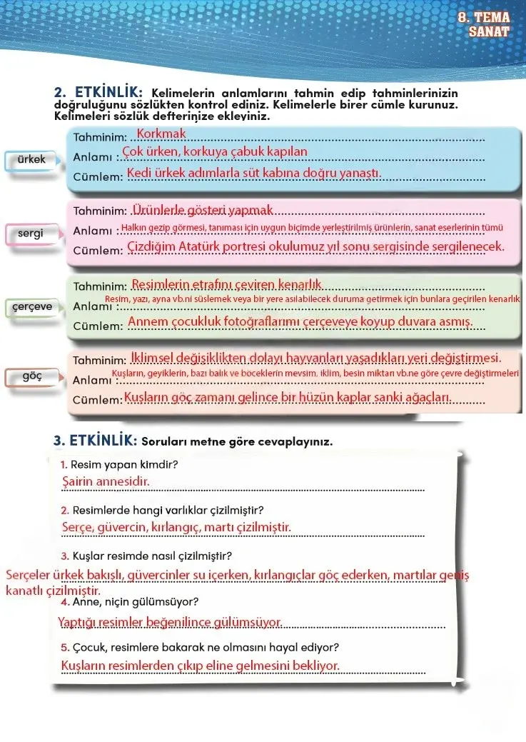 4. Sınıf Türkçe Ders Kitabı Cevapları Meb Yayınları 2 Sayfa 253 Çözüm Görseli