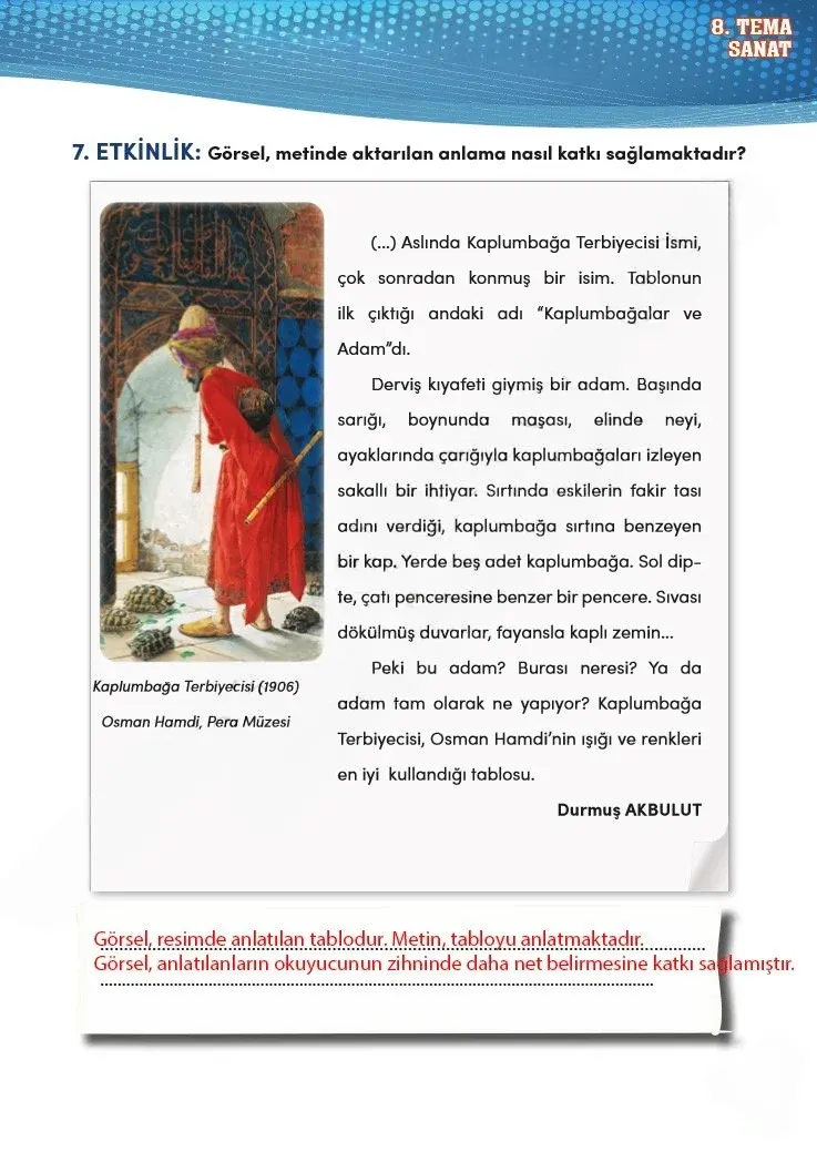 4. Sınıf Türkçe Ders Kitabı Cevapları Meb Yayınları 2 Sayfa 255 Çözüm Görseli