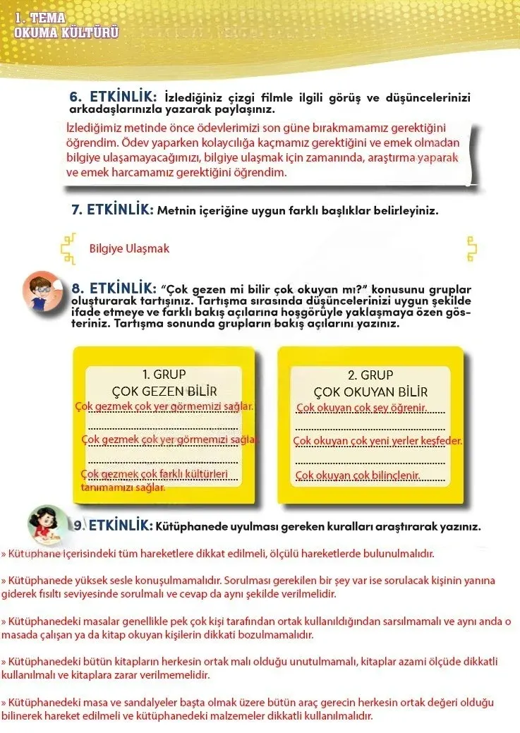 4. Sınıf Türkçe Ders Kitabı Cevapları Meb Yayınları 2 Sayfa 36 Çözüm Görseli
