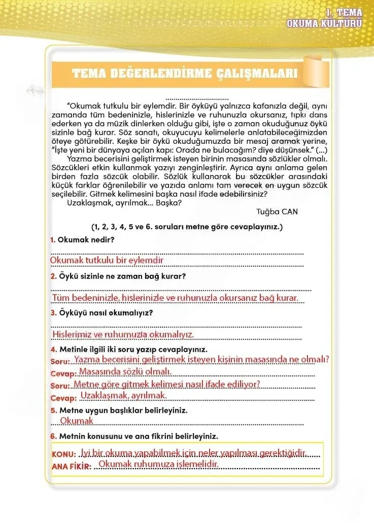 4. Sınıf Türkçe Ders Kitabı Cevapları Meb Yayınları 2 Sayfa 39 Çözüm Görseli
