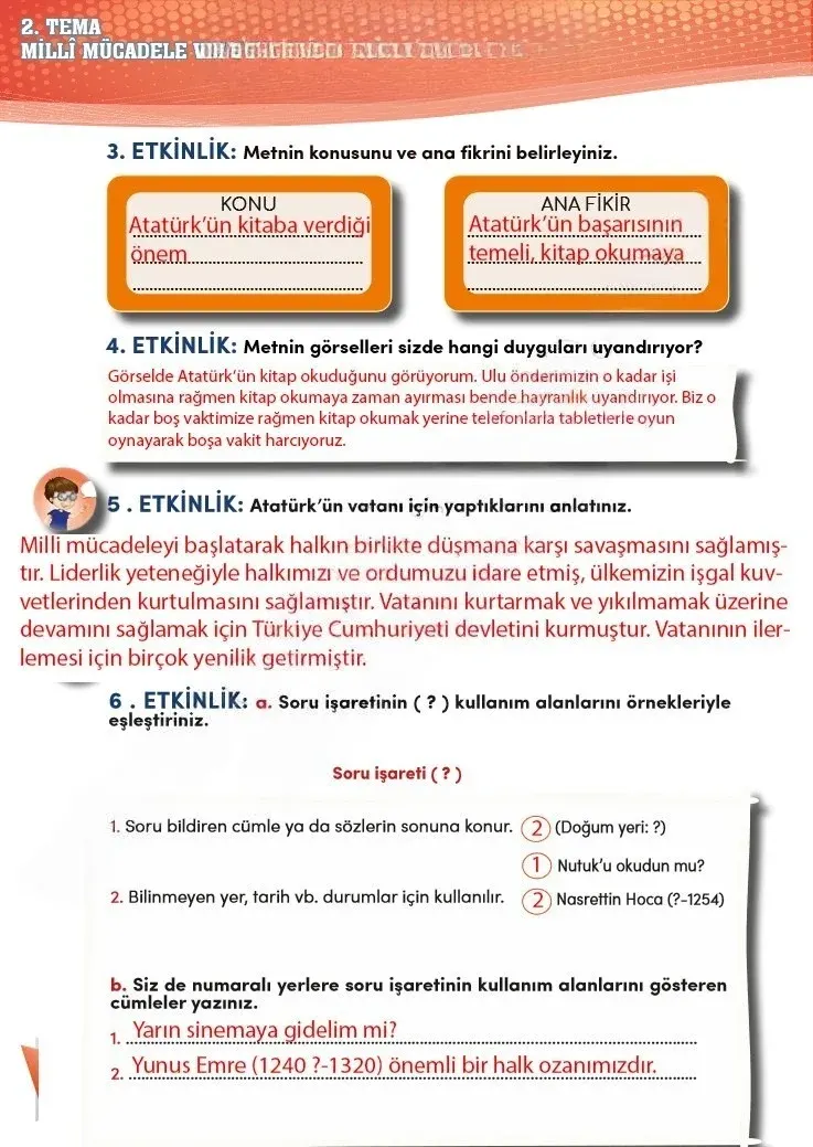 4. Sınıf Türkçe Ders Kitabı Cevapları Meb Yayınları 2 Sayfa 46 Çözüm Görseli