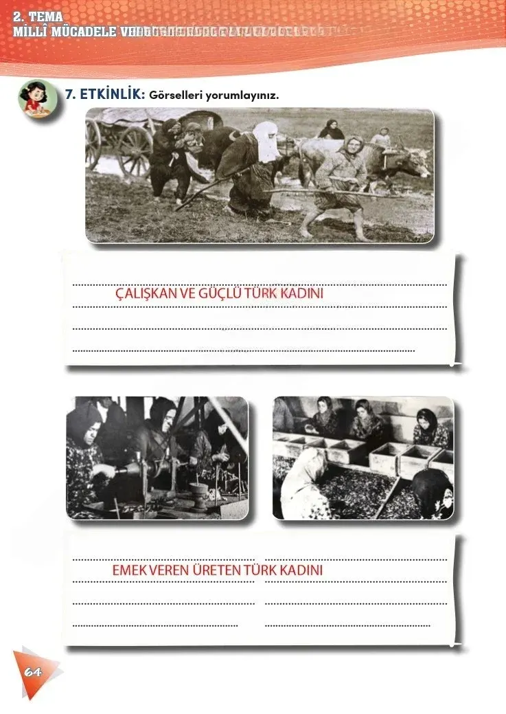 4. Sınıf Türkçe Ders Kitabı Cevapları Meb Yayınları 2 Sayfa 64 Çözüm Görseli