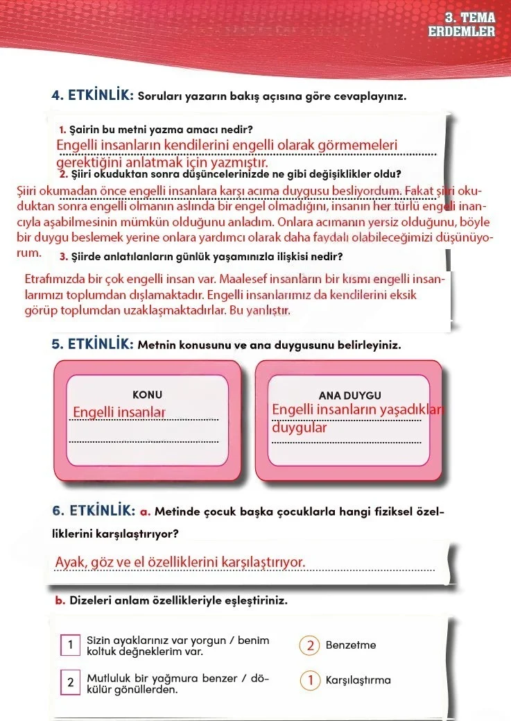 4. Sınıf Türkçe Ders Kitabı Cevapları Meb Yayınları 2 Sayfa 83 Çözüm Görseli