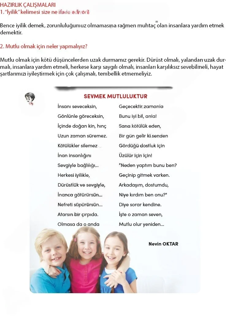 4. Sınıf Türkçe Ders Kitabı Cevapları Meb Yayınları 2 Sayfa 86 Çözüm Görseli