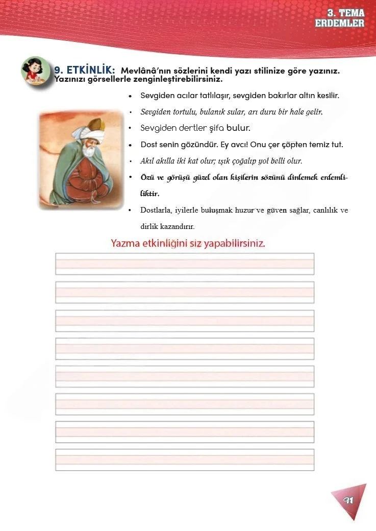 4. Sınıf Türkçe Ders Kitabı Cevapları Meb Yayınları 2 Sayfa 91 Çözüm Görseli