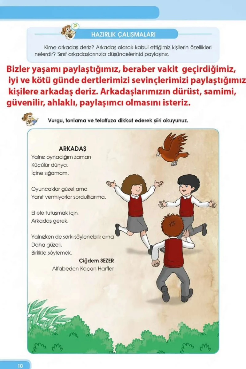4. Sınıf Türkçe Ders Kitabı Cevapları Özgün Yayınları Sayfa 10 Çözüm Görseli