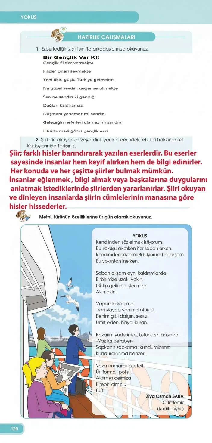 4. Sınıf Türkçe Ders Kitabı Cevapları Özgün Yayınları Sayfa 120 Çözüm Görseli
