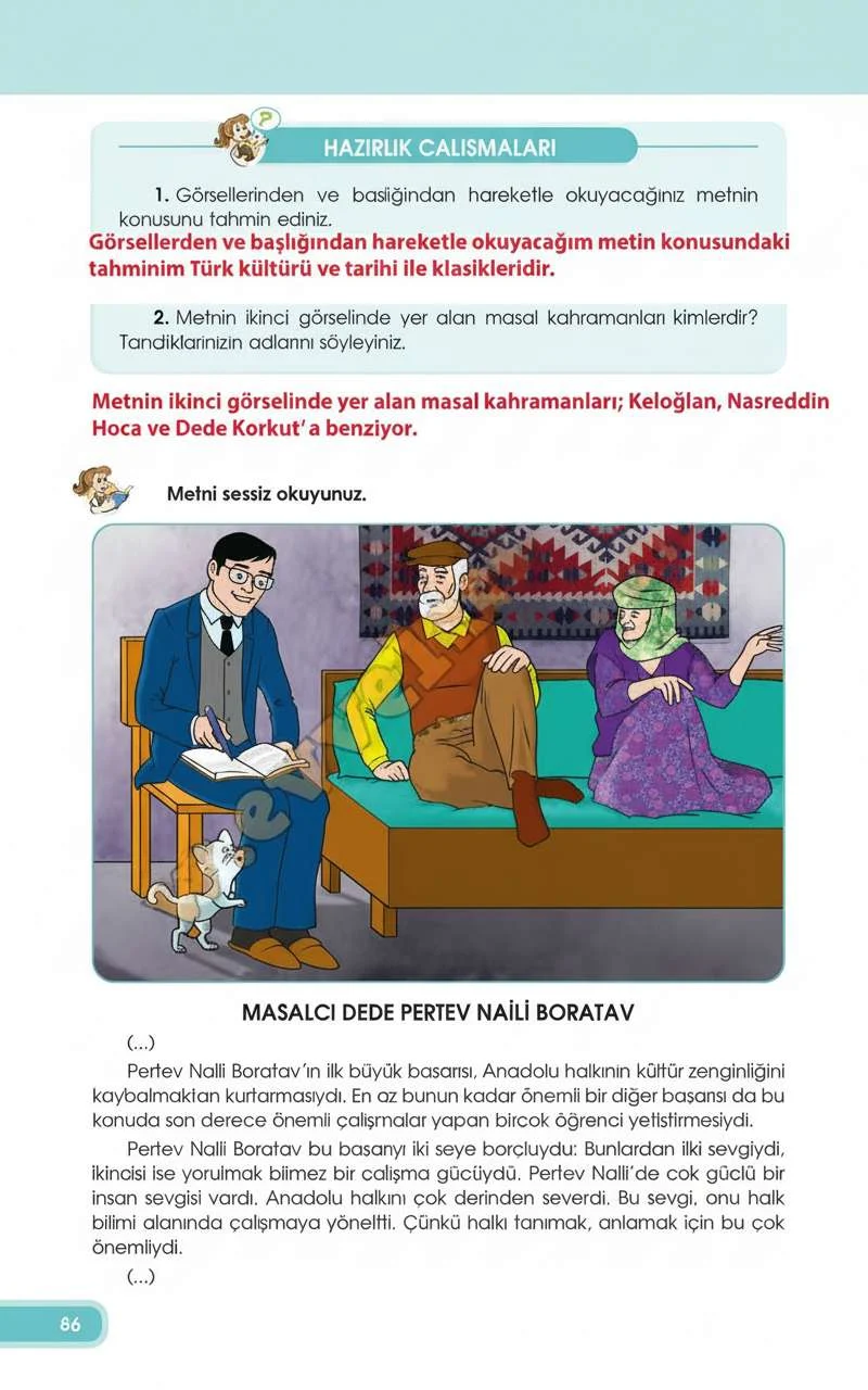 4. Sınıf Türkçe Ders Kitabı Cevapları Özgün Yayınları Sayfa 132 Çözüm Görseli