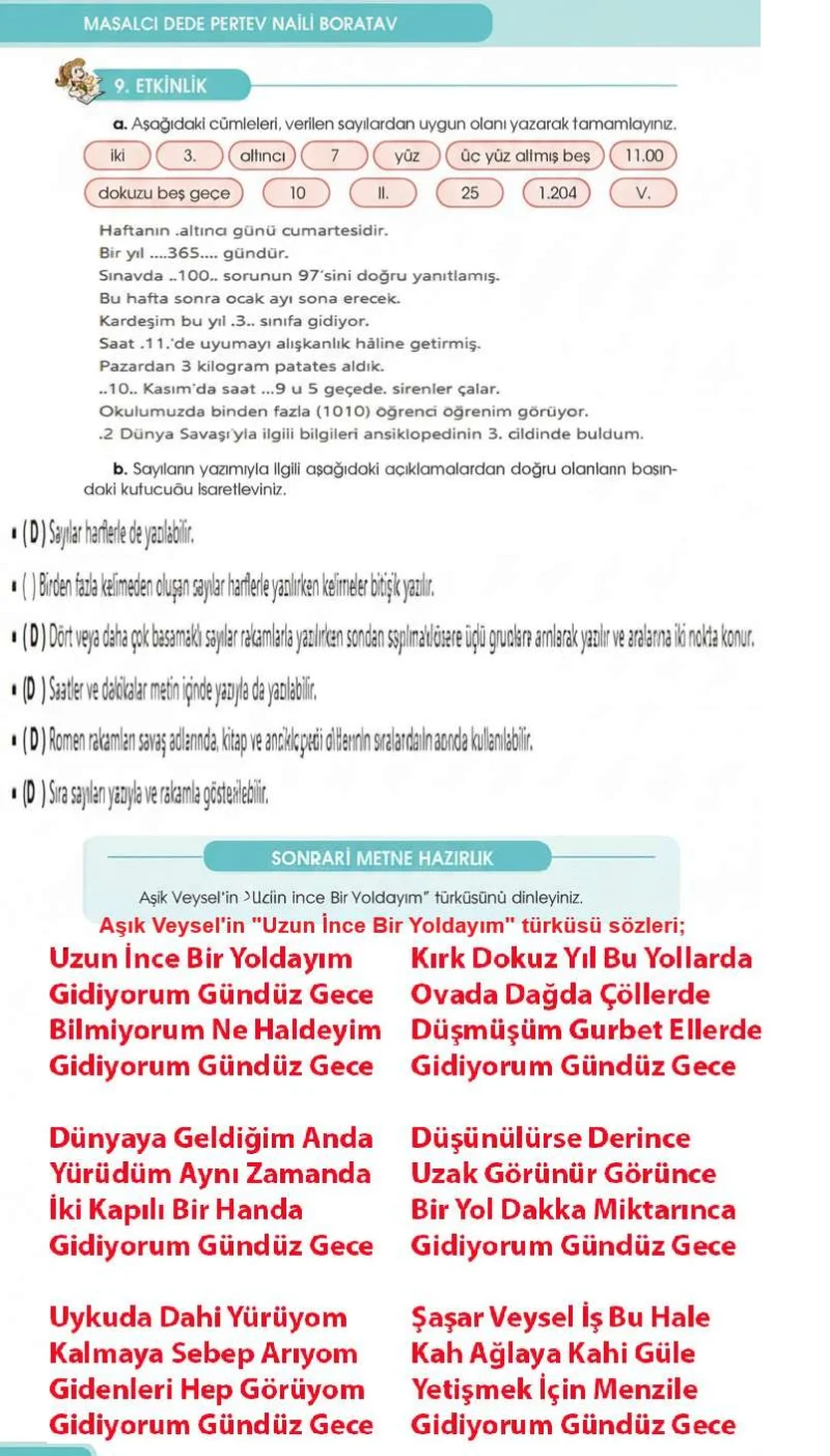 4. Sınıf Türkçe Ders Kitabı Cevapları Özgün Yayınları Sayfa 138 Çözüm Görseli