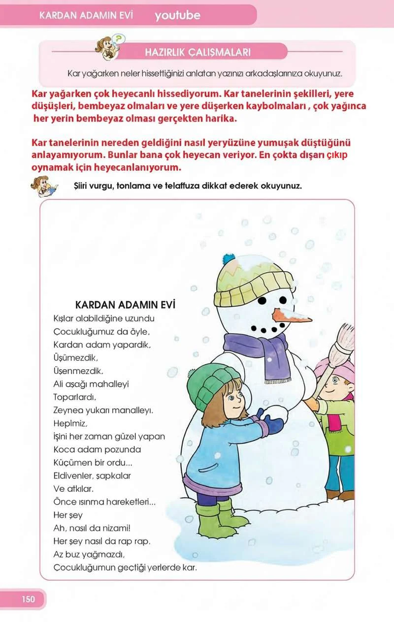 4. Sınıf Türkçe Ders Kitabı Cevapları Özgün Yayınları Sayfa 150 Çözüm Görseli