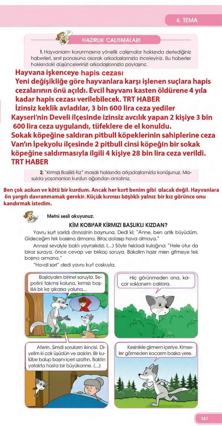 4. Sınıf Türkçe Ders Kitabı Cevapları Özgün Yayınları Sayfa 161 Çözüm Görseli