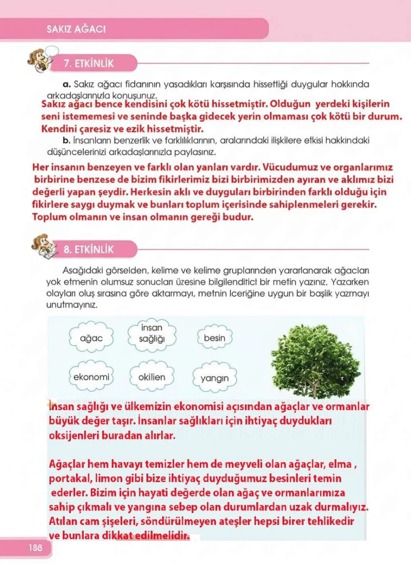 4. Sınıf Türkçe Ders Kitabı Cevapları Özgün Yayınları Sayfa 172 Çözüm Görseli