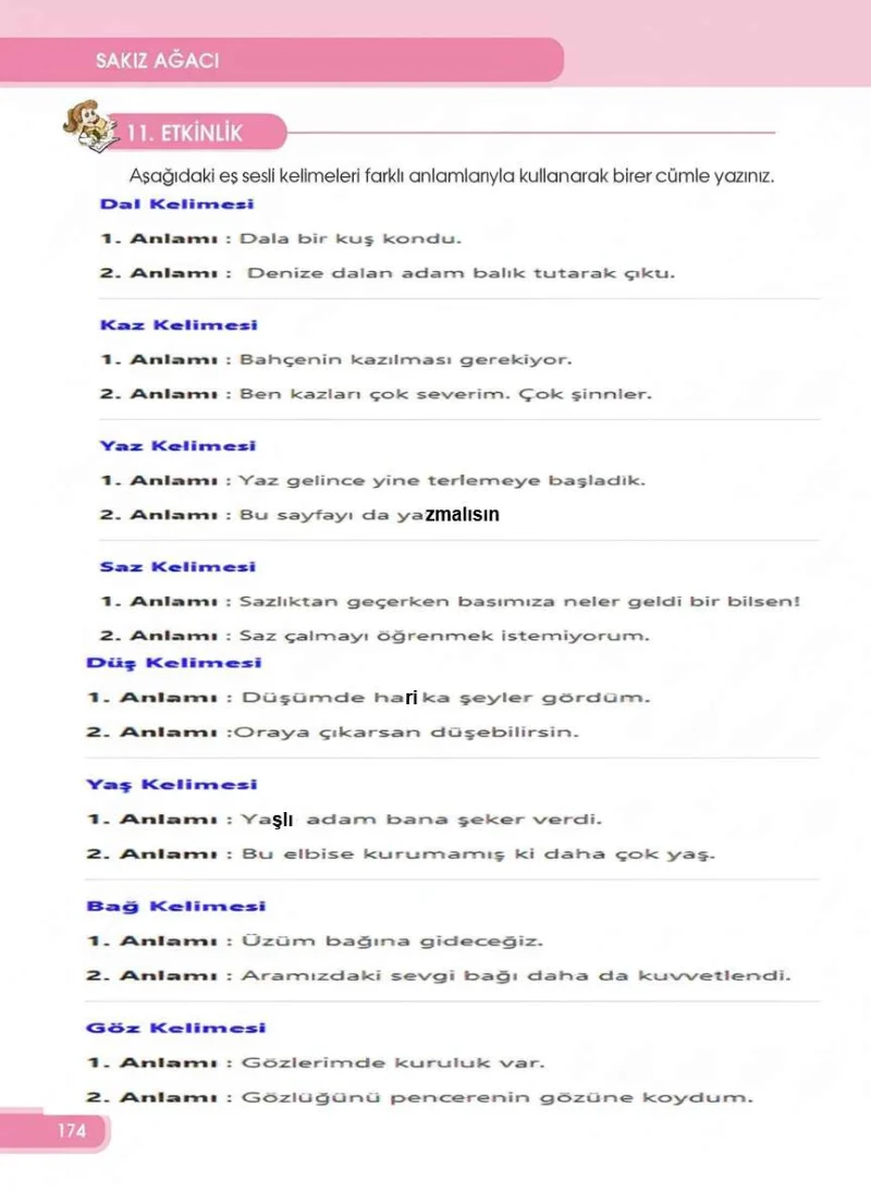 4. Sınıf Türkçe Ders Kitabı Cevapları Özgün Yayınları Sayfa 174 Çözüm Görseli