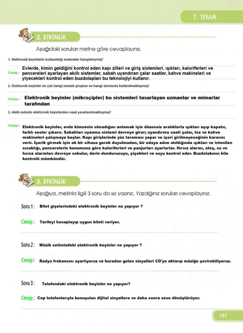 4. Sınıf Türkçe Ders Kitabı Cevapları Özgün Yayınları Sayfa 187 Çözüm Görseli