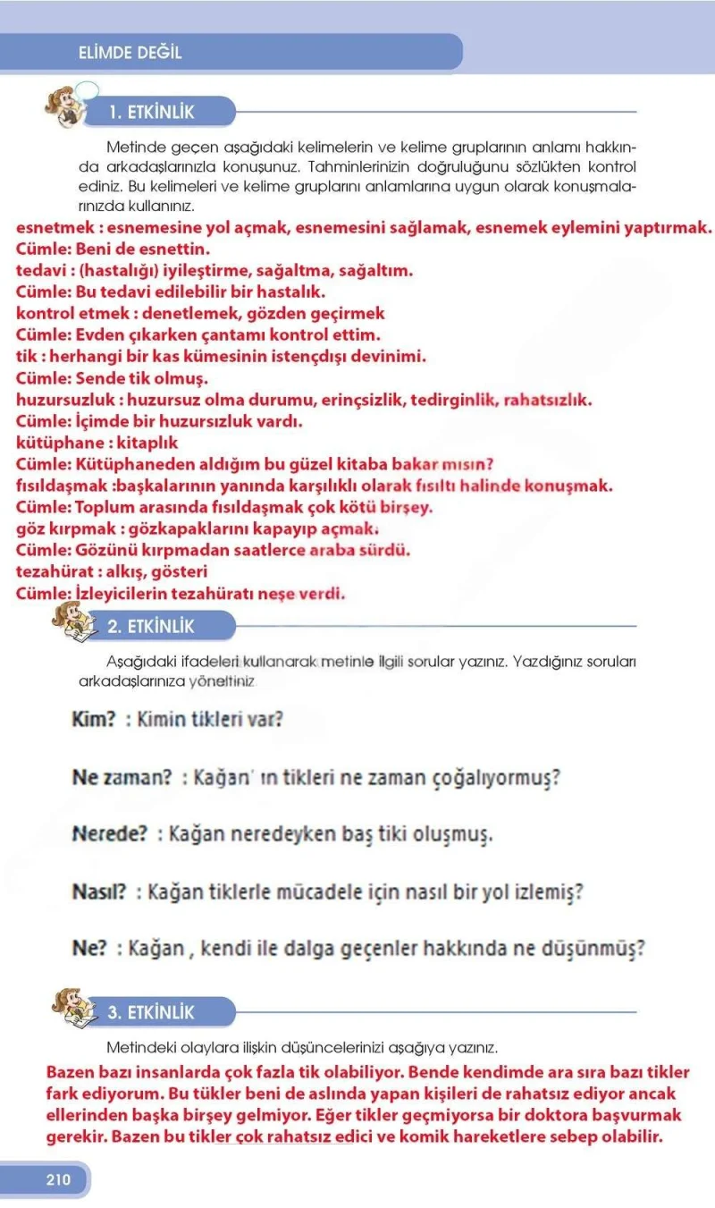 4. Sınıf Türkçe Ders Kitabı Cevapları Özgün Yayınları Sayfa 210 Çözüm Görseli
