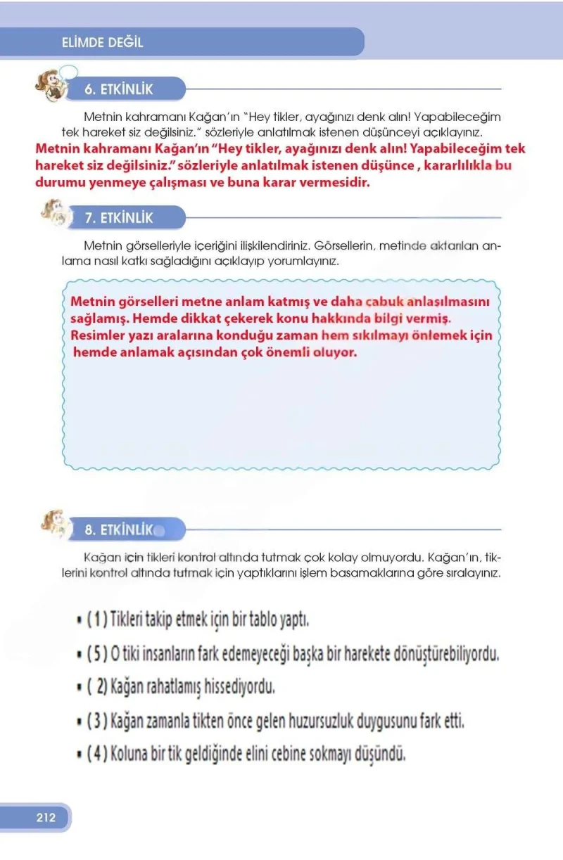 4. Sınıf Türkçe Ders Kitabı Cevapları Özgün Yayınları Sayfa 212 Çözüm Görseli
