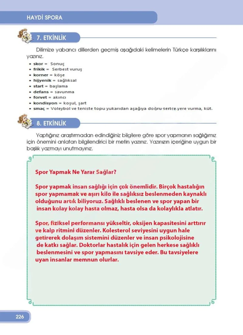 4. Sınıf Türkçe Ders Kitabı Cevapları Özgün Yayınları Sayfa 226 Çözüm Görseli