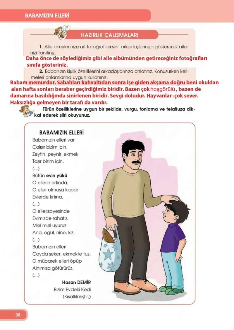 4. Sınıf Türkçe Ders Kitabı Cevapları Özgün Yayınları Sayfa 38 Çözüm Görseli