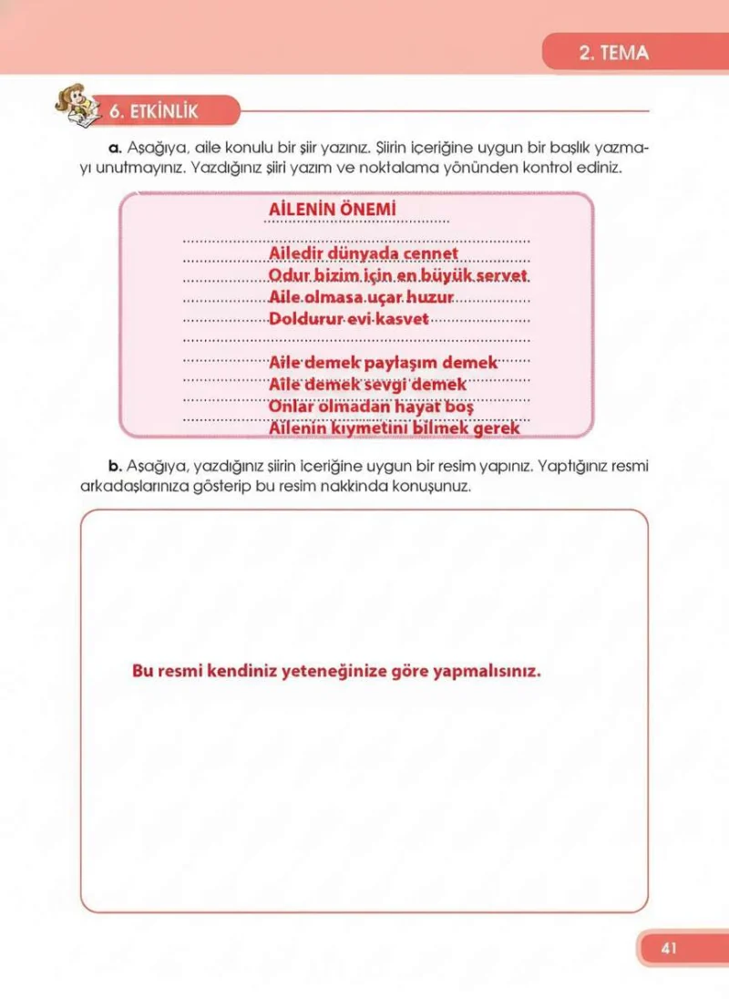 4. Sınıf Türkçe Ders Kitabı Cevapları Özgün Yayınları Sayfa 41 Çözüm Görseli