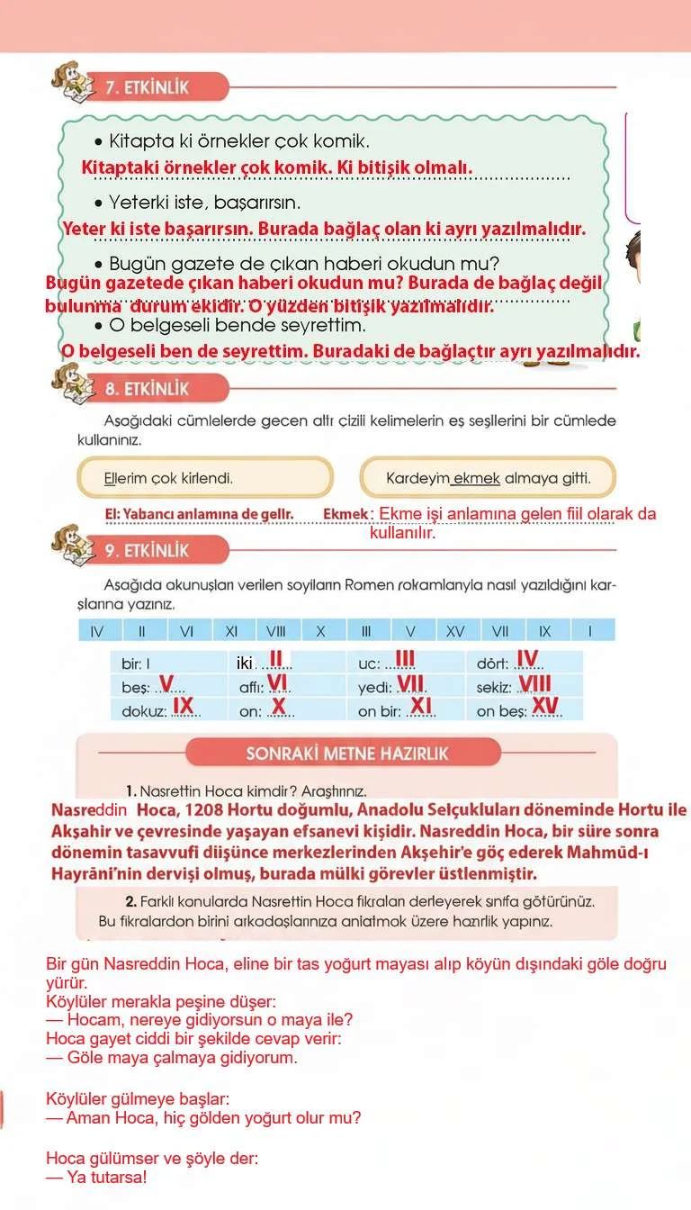 4. Sınıf Türkçe Ders Kitabı Cevapları Özgün Yayınları Sayfa 42 Çözüm Görseli