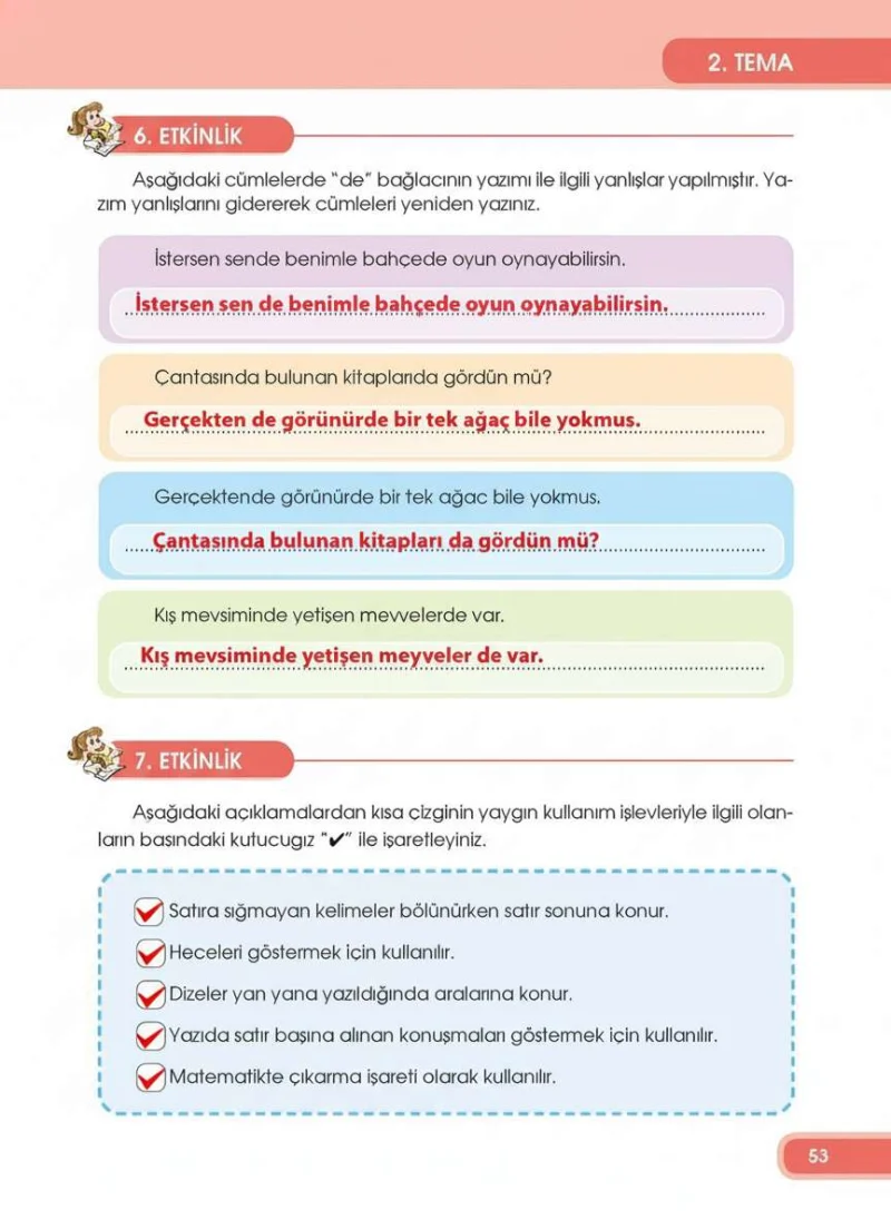 4. Sınıf Türkçe Ders Kitabı Cevapları Özgün Yayınları Sayfa 53 Çözüm Görseli