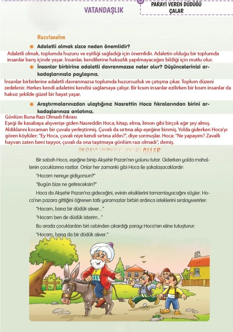 4. Sınıf Türkçe Ders Kitabı Cevapları Tuna Yayınları Sayfa 144 Çözüm Görseli