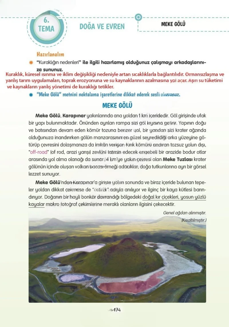 4. Sınıf Türkçe Ders Kitabı Cevapları Tuna Yayınları Sayfa 174 Çözüm Görseli