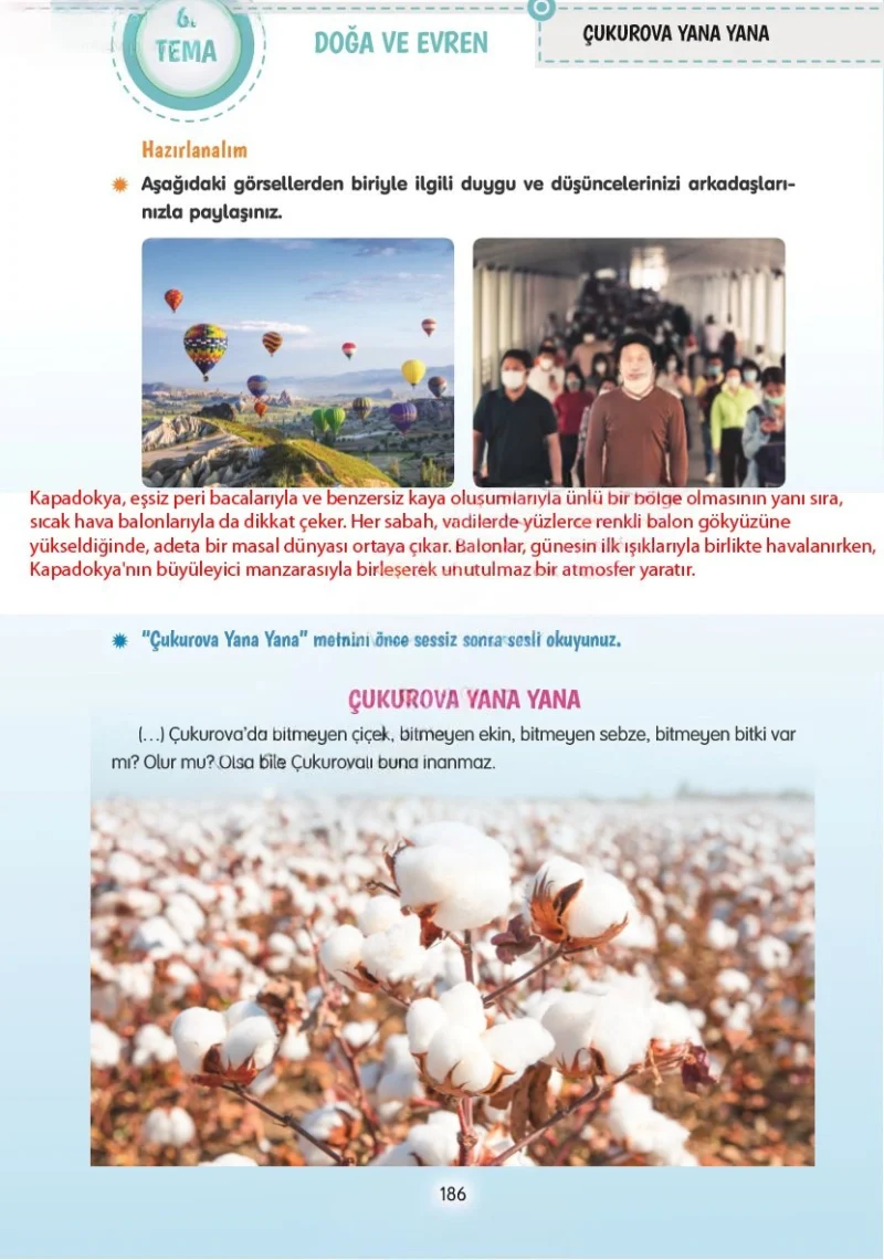 4. Sınıf Türkçe Ders Kitabı Cevapları Tuna Yayınları Sayfa 186 Çözüm Görseli