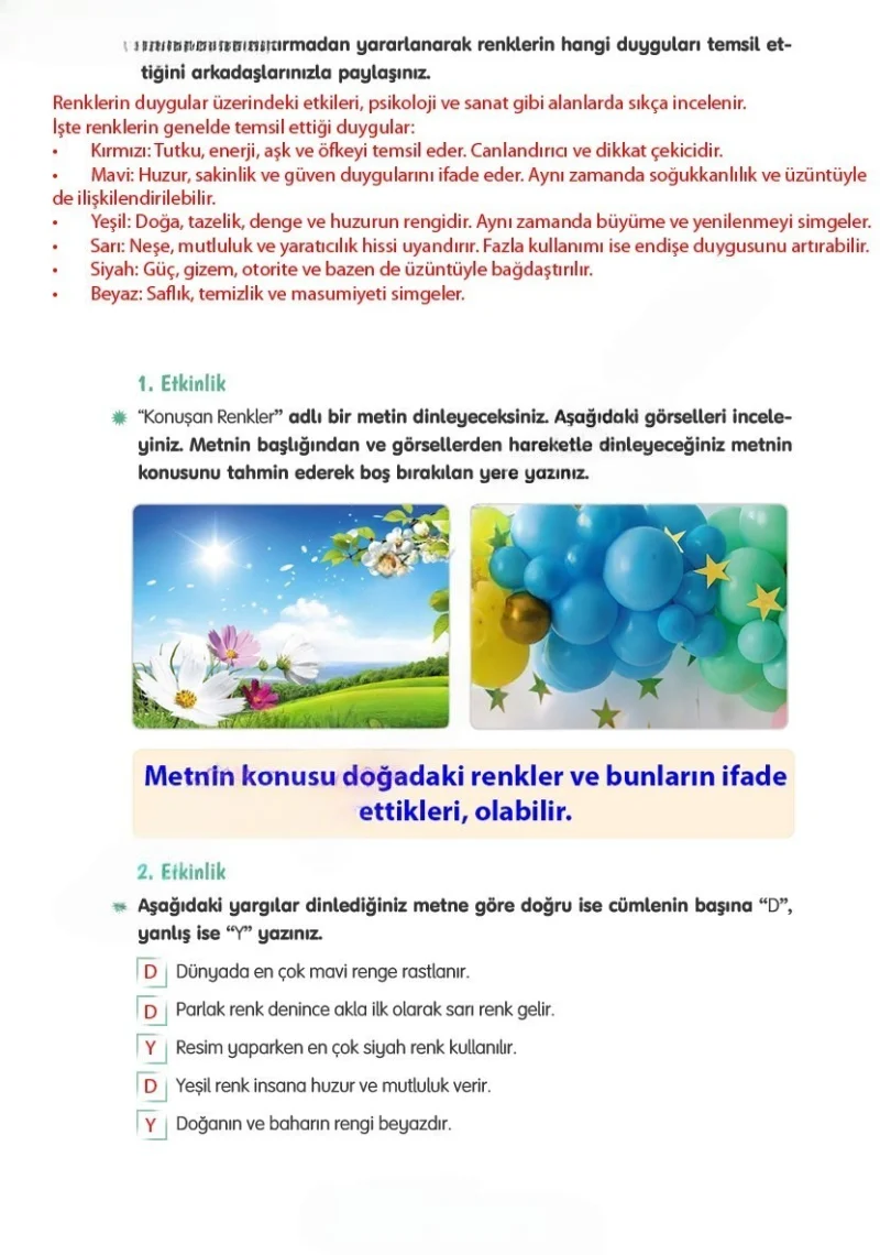 4. Sınıf Türkçe Ders Kitabı Cevapları Tuna Yayınları Sayfa 192 Çözüm Görseli