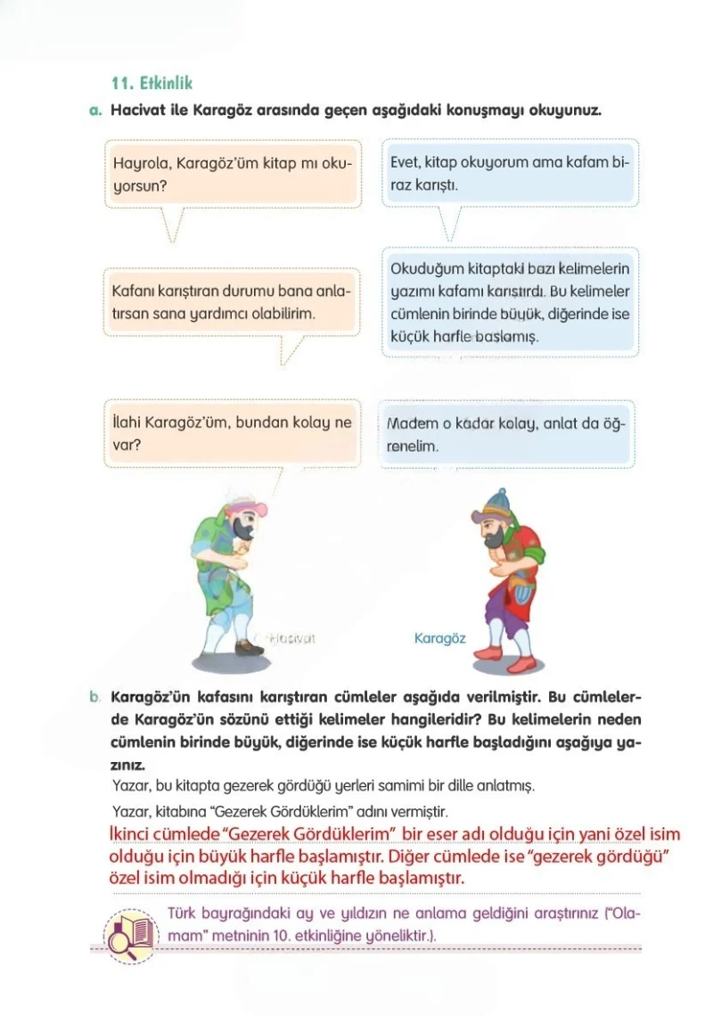 4. Sınıf Türkçe Ders Kitabı Cevapları Tuna Yayınları Sayfa 22 Çözüm Görseli