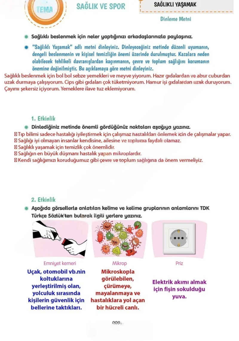 4. Sınıf Türkçe Ders Kitabı Cevapları Tuna Yayınları Sayfa 223 Çözüm Görseli