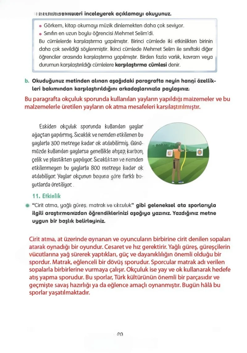 4. Sınıf Türkçe Ders Kitabı Cevapları Tuna Yayınları Sayfa 39 Çözüm Görseli