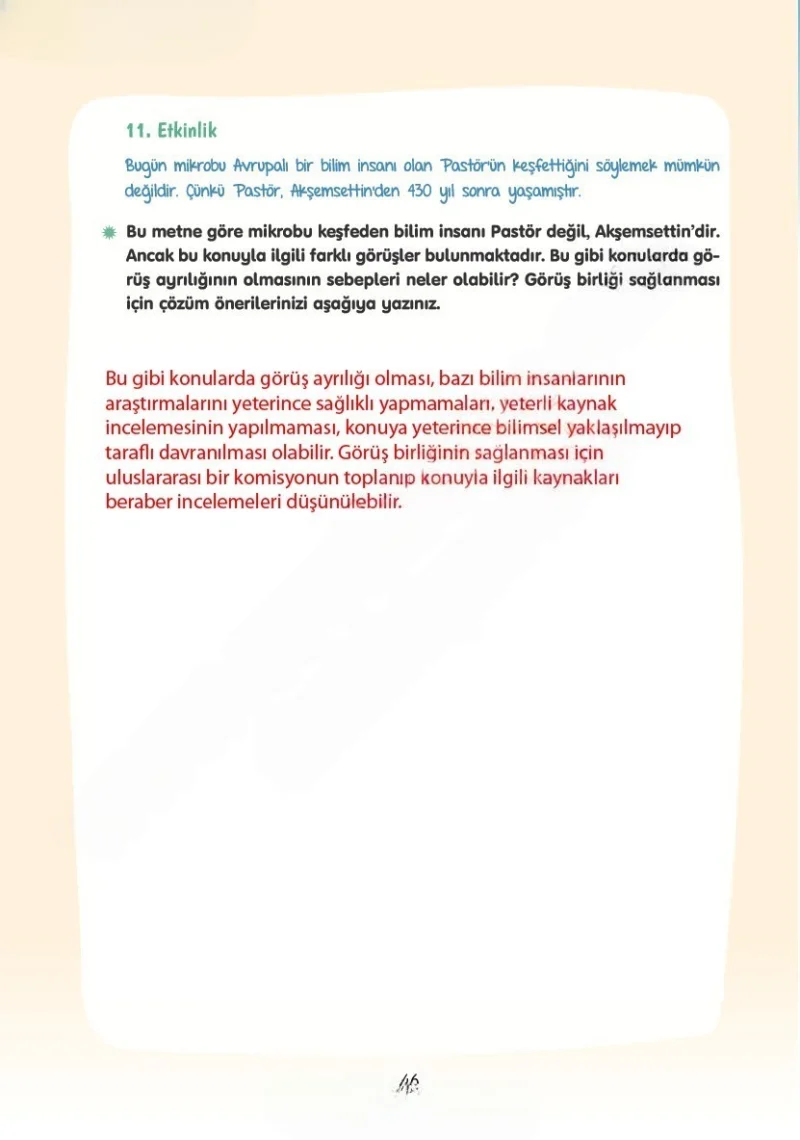 4. Sınıf Türkçe Ders Kitabı Cevapları Tuna Yayınları Sayfa 46 Çözüm Görseli