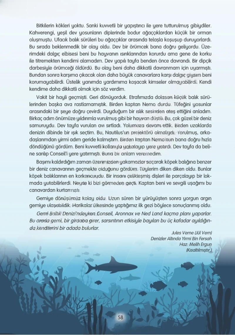4. Sınıf Türkçe Ders Kitabı Cevapları Tuna Yayınları Sayfa 58 Çözüm Görseli