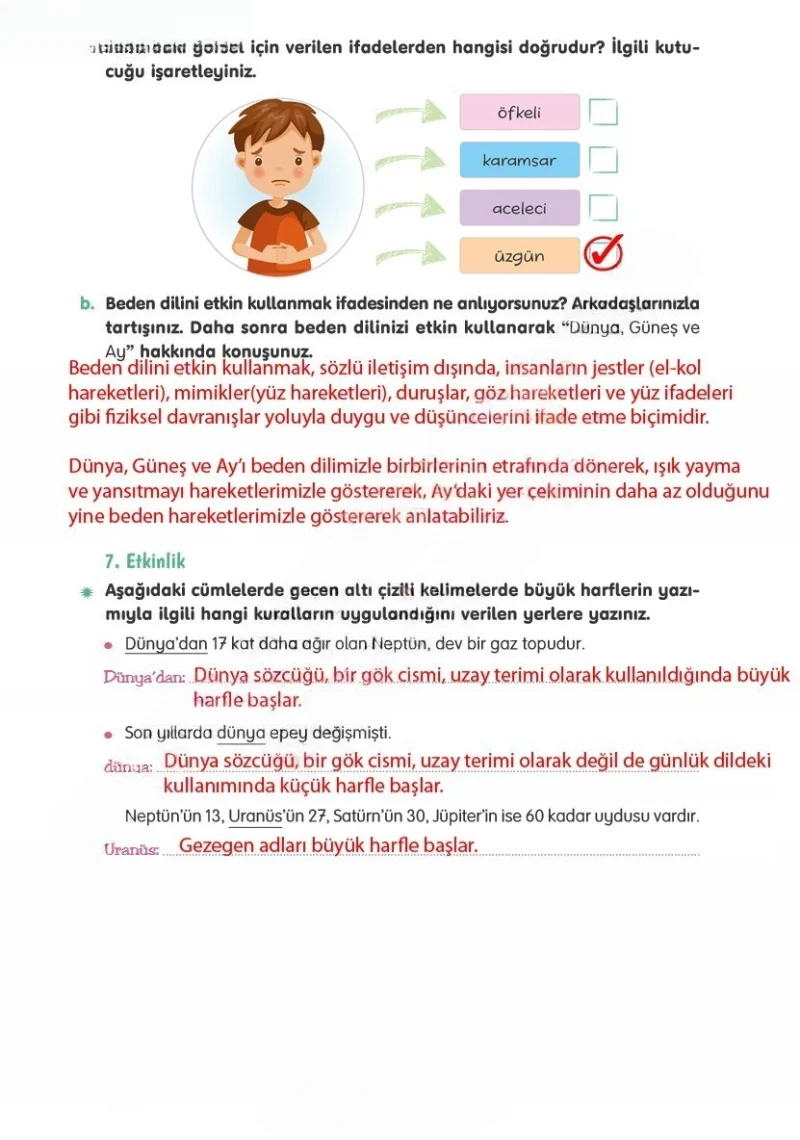 4. Sınıf Türkçe Ders Kitabı Cevapları Tuna Yayınları Sayfa 67 Çözüm Görseli