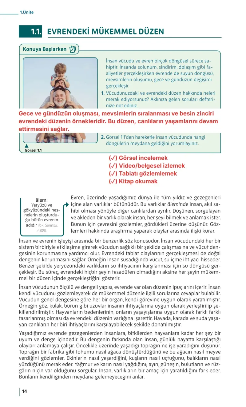 5. Sınıf Din Kültürü ve Ahlak Bilgisi Ders Kitabı Cevapları Meb Yayınları Sayfa 14 Çözüm Görseli