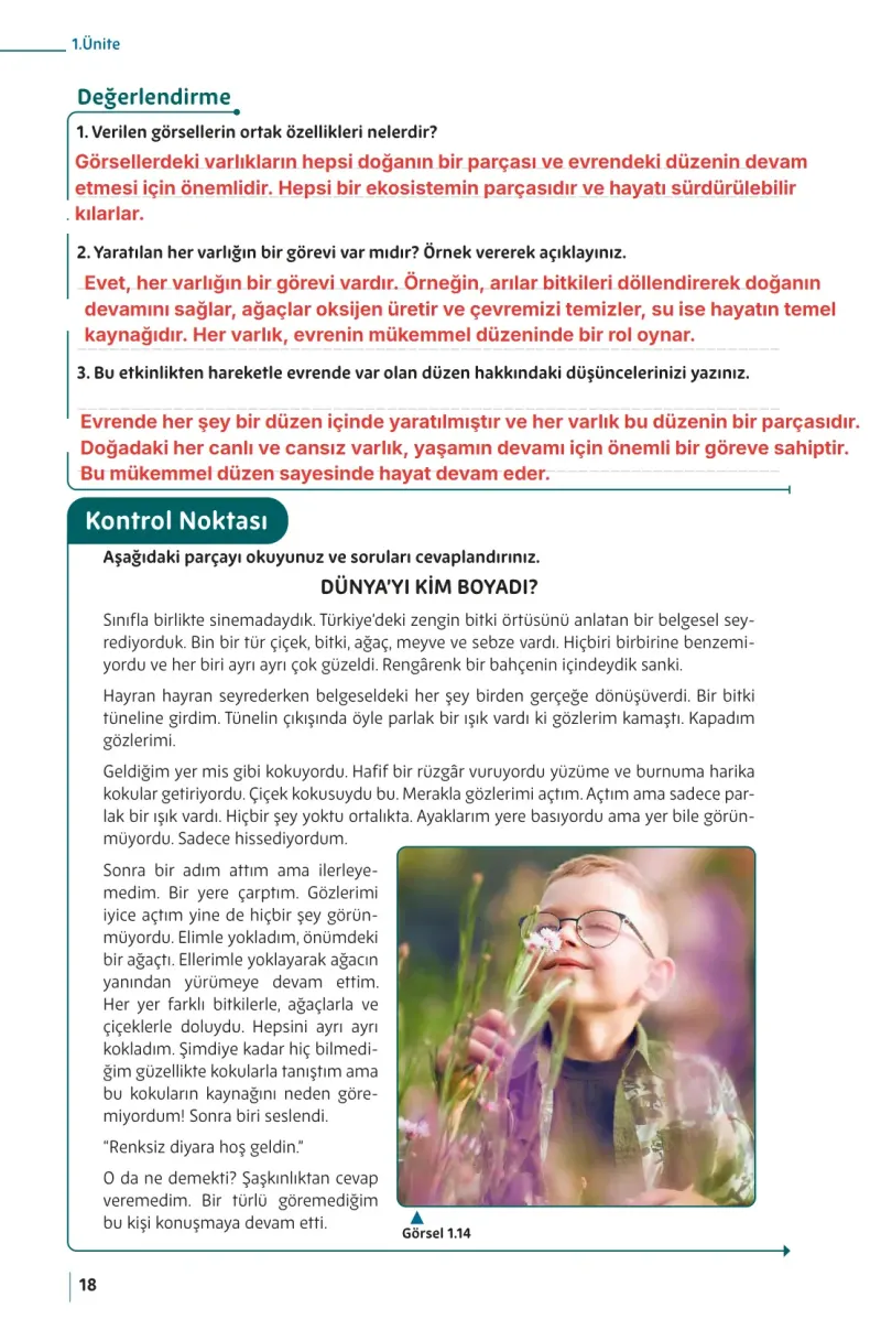 5. Sınıf Din Kültürü ve Ahlak Bilgisi Ders Kitabı Cevapları Meb Yayınları Sayfa 18 Çözüm Görseli