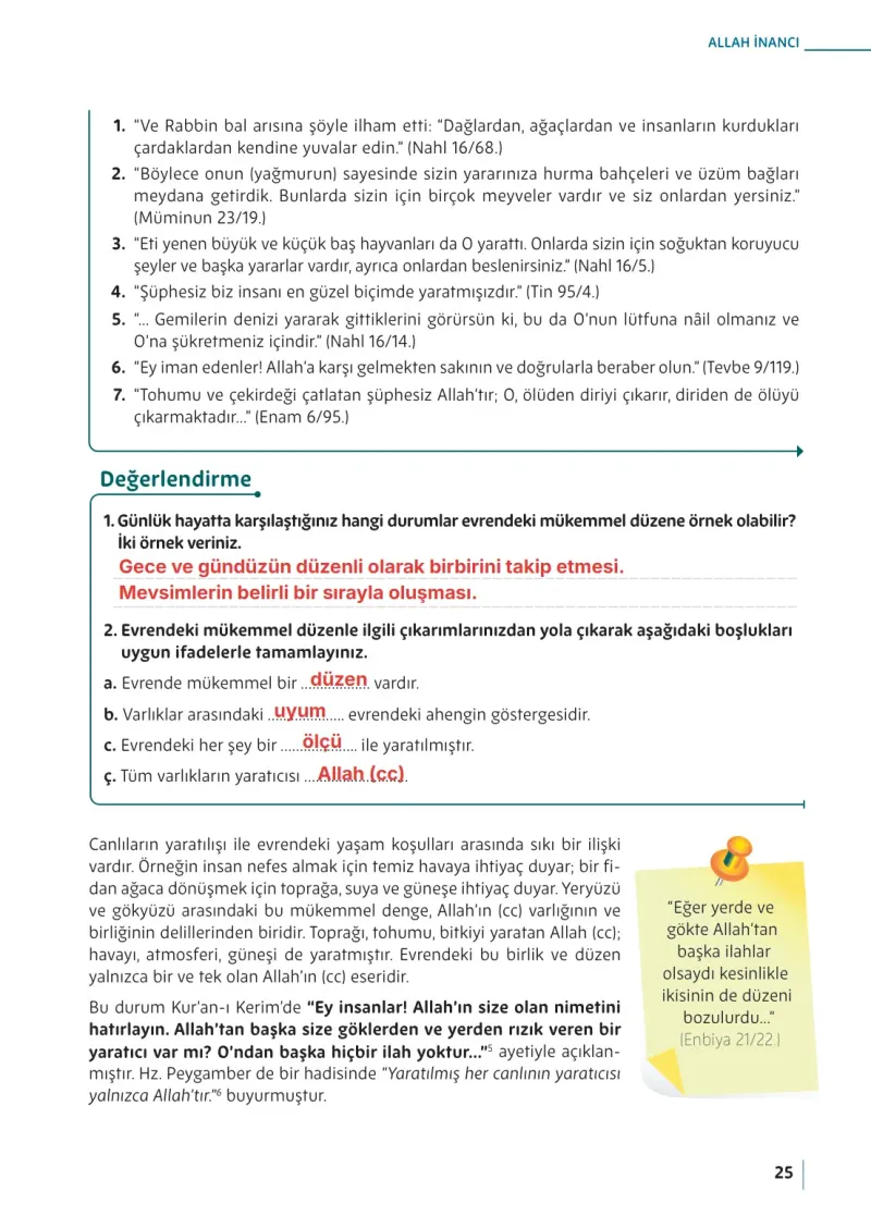 5. Sınıf Din Kültürü ve Ahlak Bilgisi Ders Kitabı Cevapları Meb Yayınları Sayfa 25 Çözüm Görseli