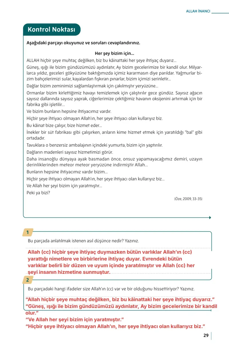 5. Sınıf Din Kültürü ve Ahlak Bilgisi Ders Kitabı Cevapları Meb Yayınları Sayfa 29 Çözüm Görseli