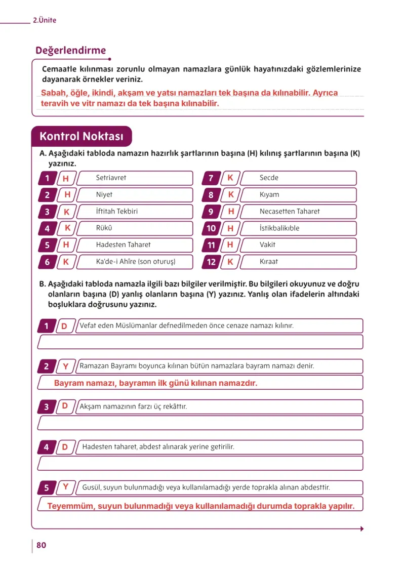 5. Sınıf Din Kültürü ve Ahlak Bilgisi Ders Kitabı Cevapları Meb Yayınları Sayfa 80 Çözüm Görseli
