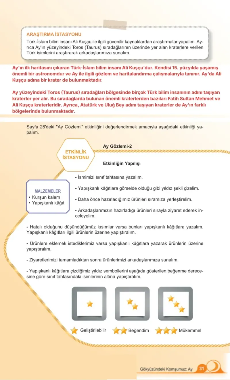 5. Sınıf Fen Bilimleri Ders Kitabı Cevapları Meb Yayınları 1. Kitap Sayfa 31 Çözüm Görseli