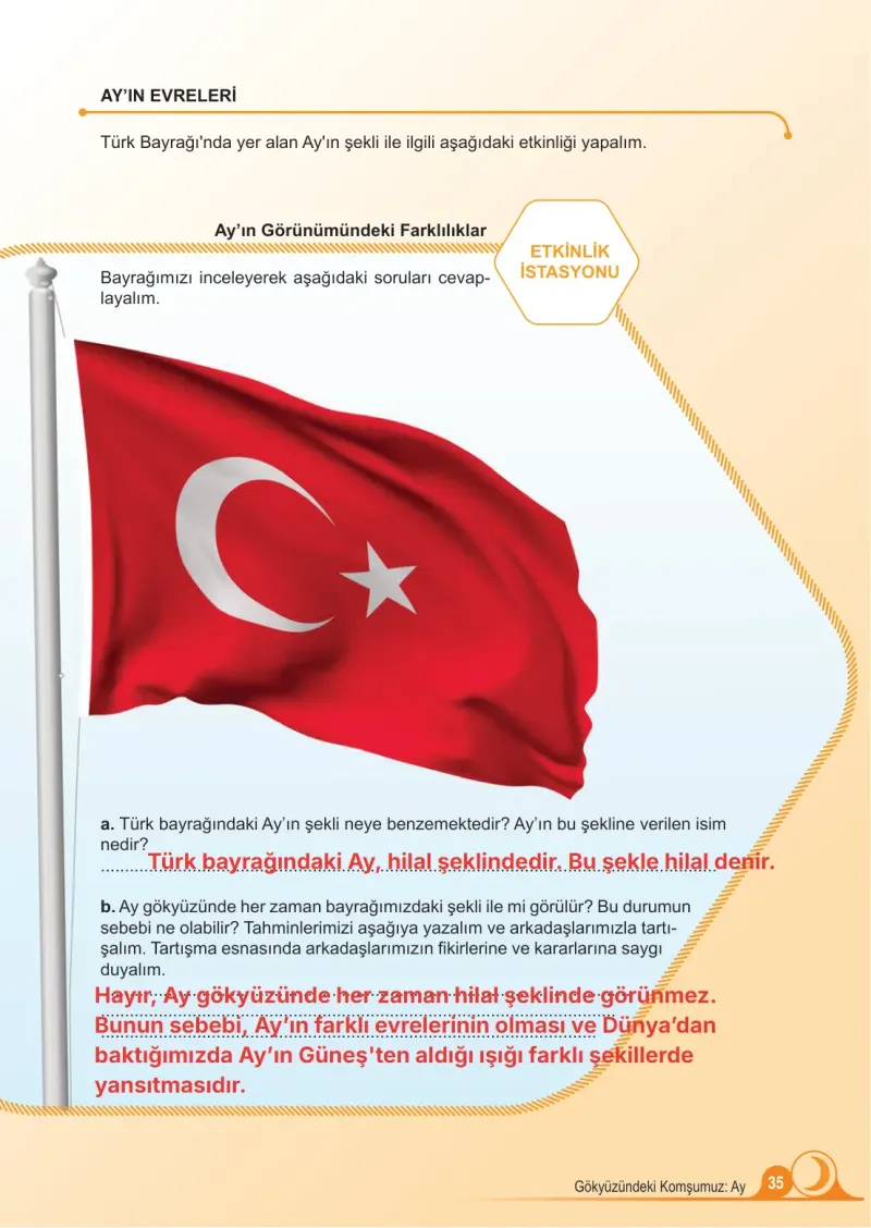 5. Sınıf Fen Bilimleri Ders Kitabı Cevapları Meb Yayınları 1. Kitap Sayfa 35 Çözüm Görseli