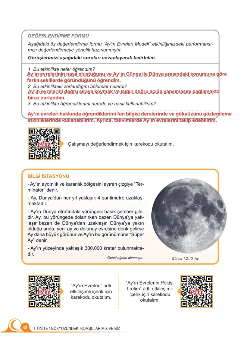 5. Sınıf Fen Bilimleri Ders Kitabı Cevapları Meb Yayınları 1. Kitap Sayfa 42 Çözüm Görseli