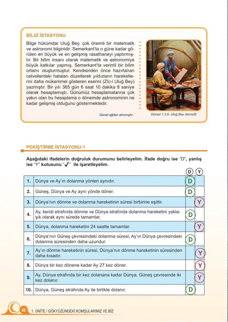 5. Sınıf Fen Bilimleri Ders Kitabı Cevapları Meb Yayınları 1. Kitap Sayfa 48 Çözüm Görseli
