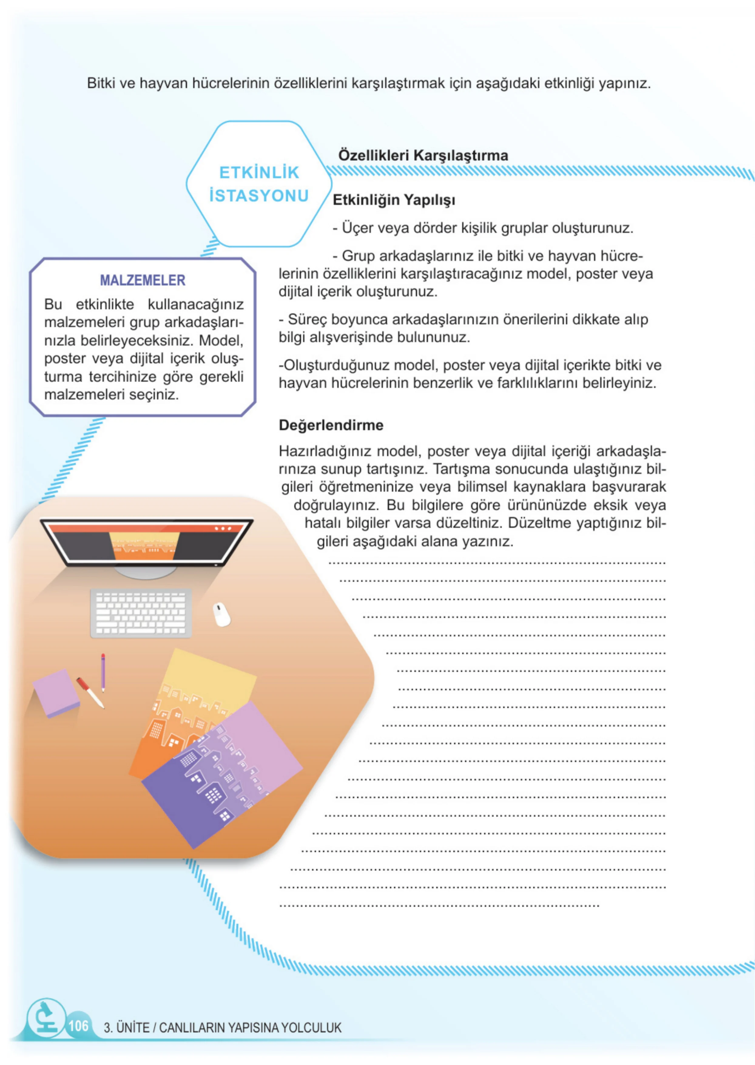 5. Sınıf Fen Bilimleri Ders Kitabı Cevapları Meb Yayınları 1. Kitap Sayfa 106