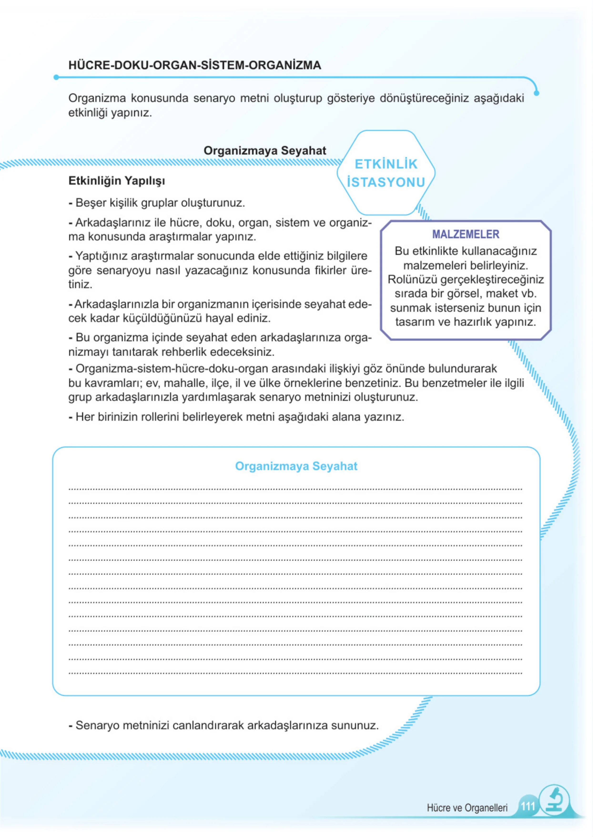 5. Sınıf Fen Bilimleri Ders Kitabı Cevapları Meb Yayınları 1. Kitap Sayfa 111