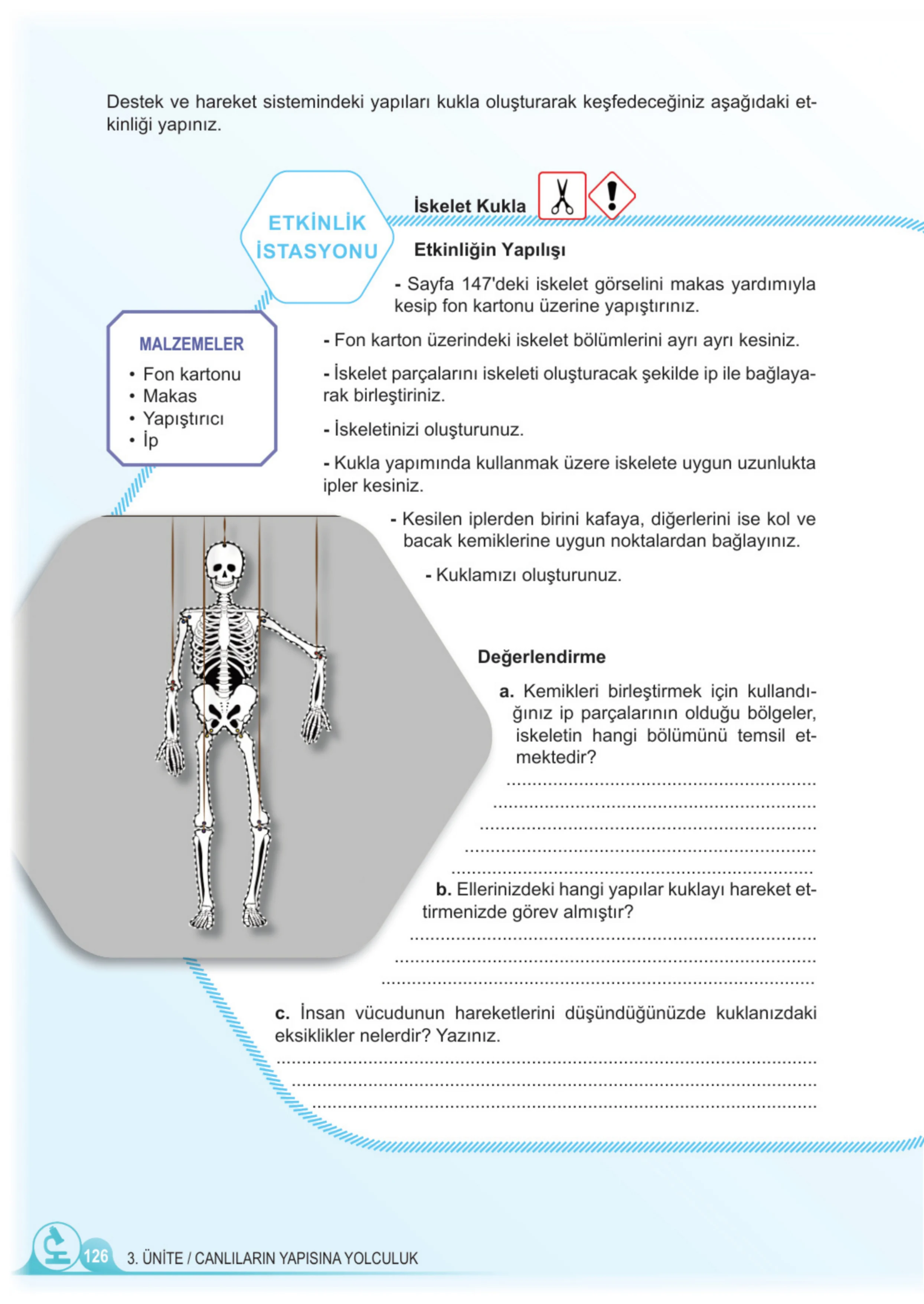 5. Sınıf Fen Bilimleri Ders Kitabı Cevapları Meb Yayınları 1. Kitap Sayfa 126