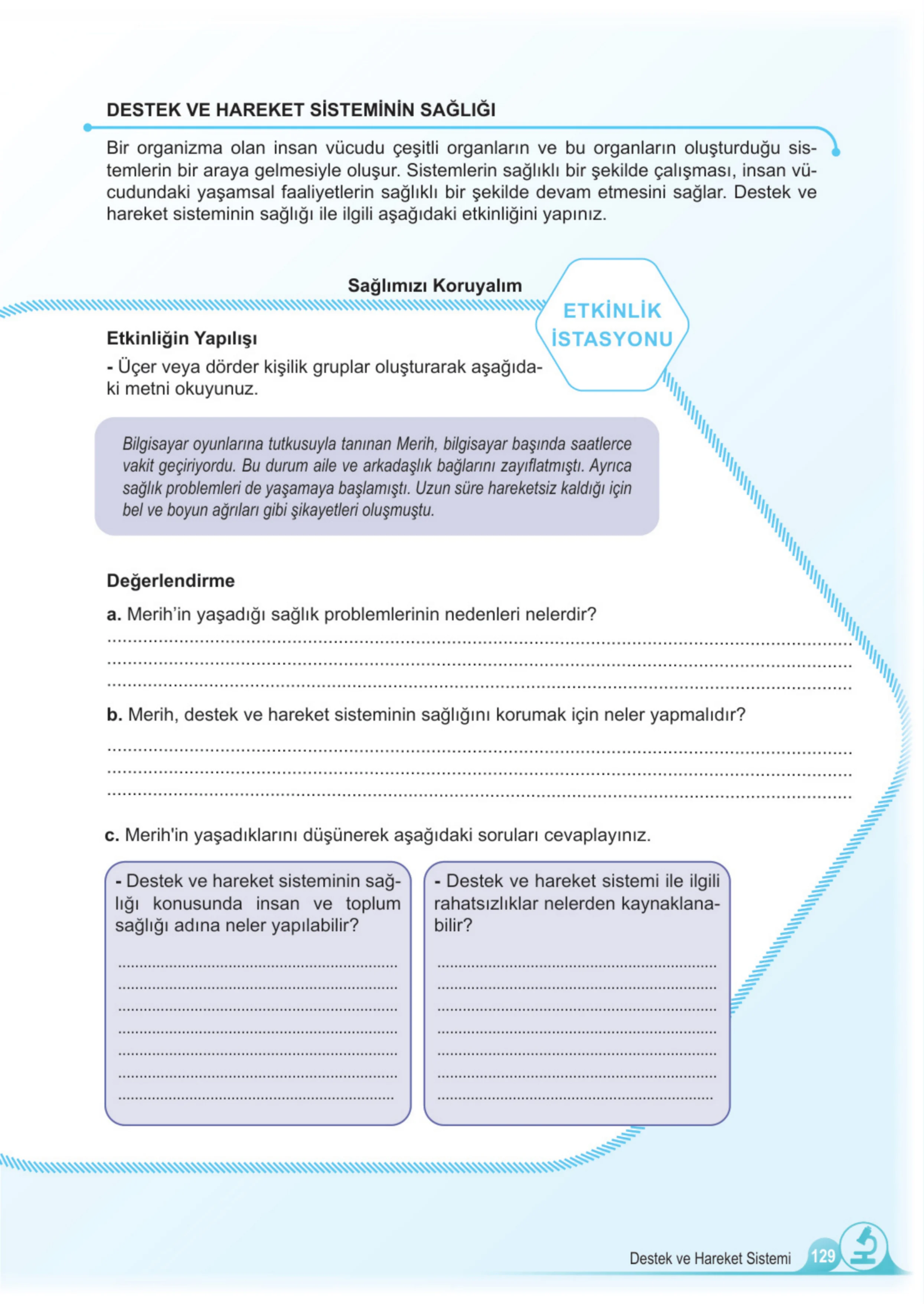 5. Sınıf Fen Bilimleri Ders Kitabı Cevapları Meb Yayınları 1. Kitap Sayfa 129